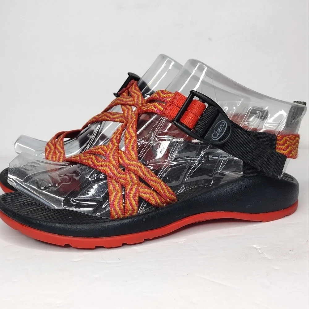 Chaco Orange Strappy Outdoors Kids Unisex Sandals Sz 3
